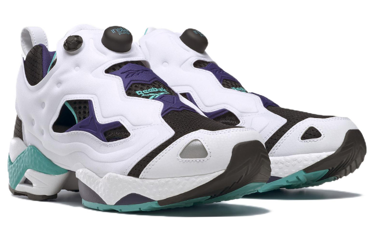 Lookbook 锐步 InstaPump Fury 95 黑色经典青绿色球鞋 GX9431