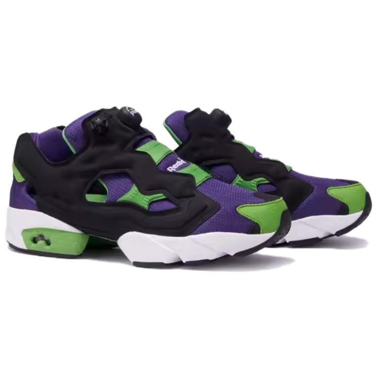 Lookbook Reebok Instapump Fury 94舒適復古 織物合成革TPU減震通風 低筒 休閒跑步鞋 男女款 黑綠紫