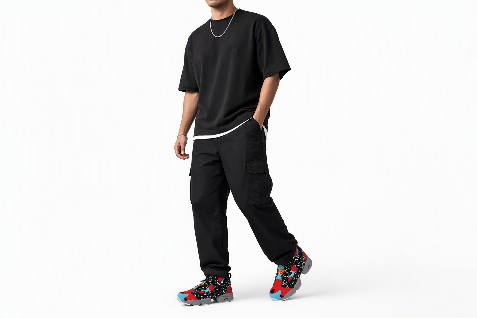 Order Reebok Instapump Fury 低筒跑步鞋 男女同款 黑紅藍