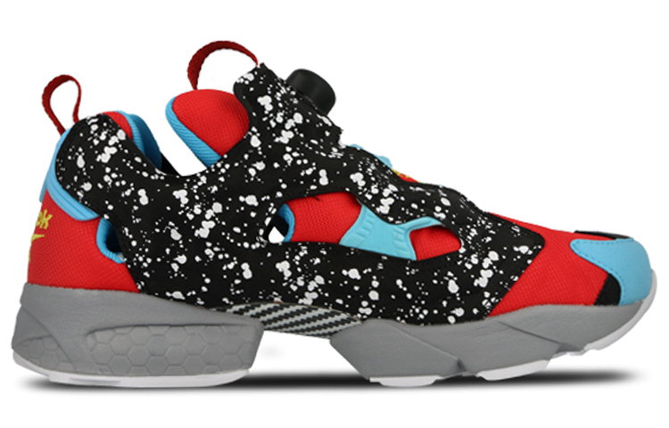 Lookbook Reebok Instapump Fury 低筒跑步鞋 男女同款 黑紅藍