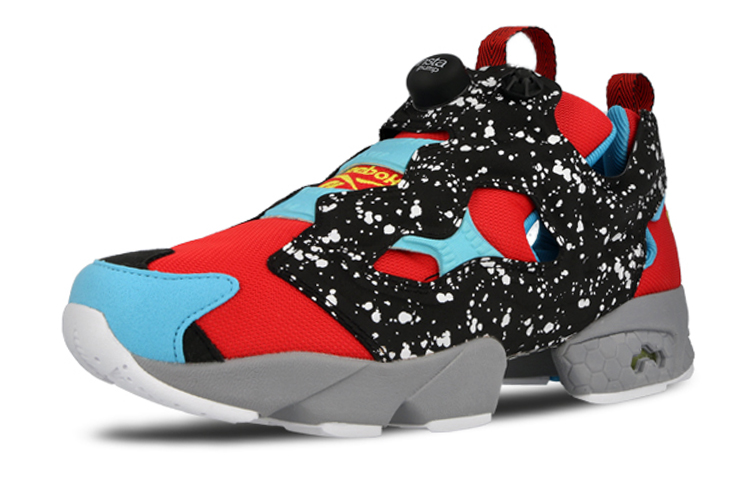 Shop Reebok Instapump Fury 低筒跑步鞋 男女同款 黑紅藍