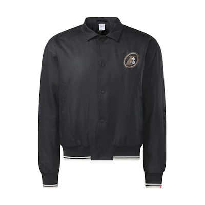 Reebok Iverson Year of the Rabbit Retro Varsity Jacket Black Unisex Casual Style H47099