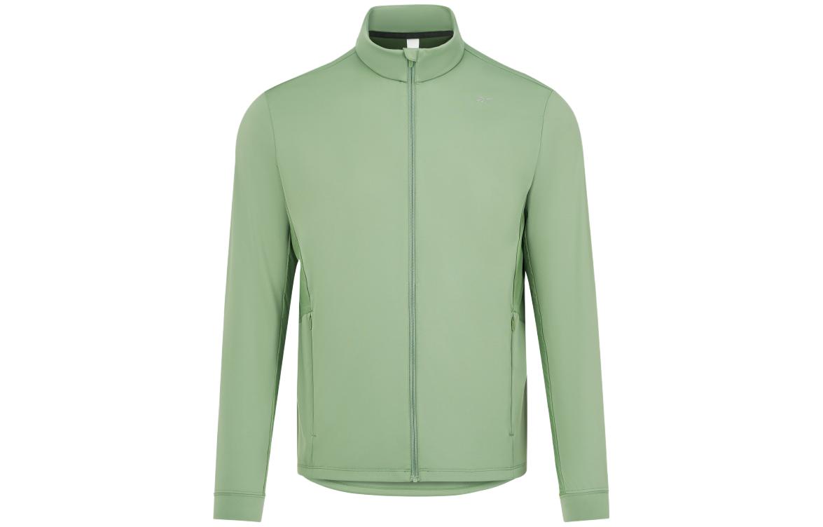 Reebok Knit Stand Collar Casual Jacket Light Army Green 23RCS105MGL2