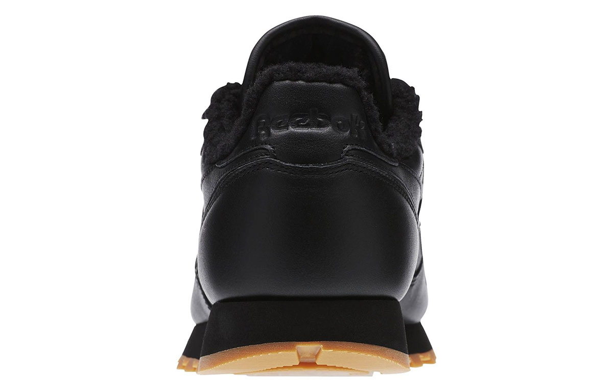 Shop Reebok Leather Sherpa Black AR3505