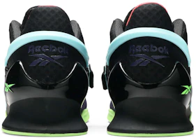 Sizing Reebok 遺產舉重鞋 2 代「黑色霓虹薄荷」FX3226
