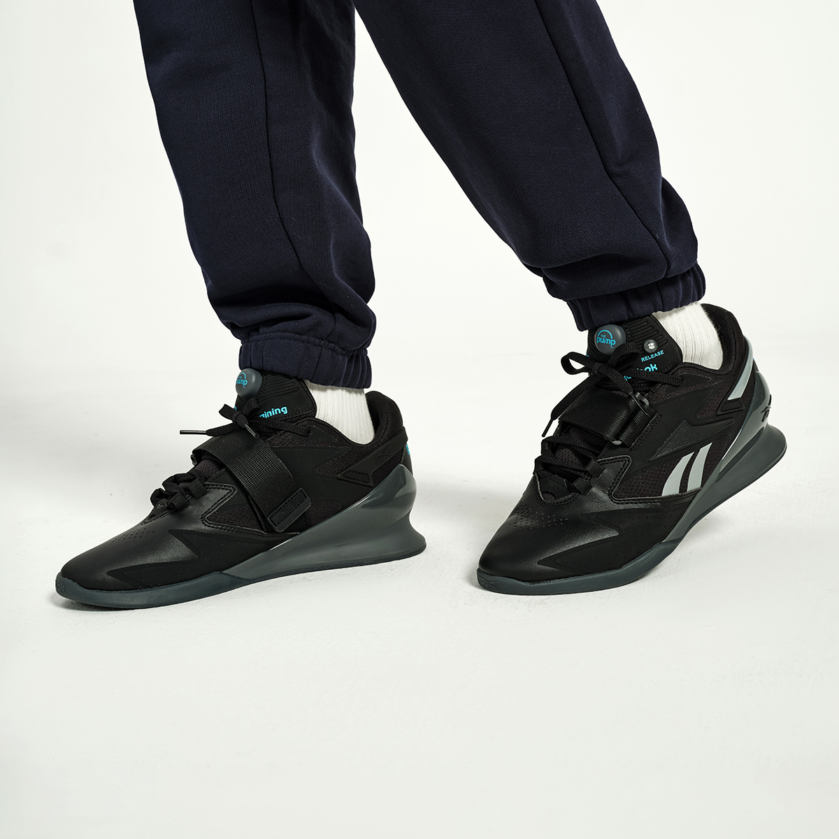 Cheap Reebok Legacy Lifter 3 'Hitam Abu Murni' sepatu angkat beban atletik. 100074527
