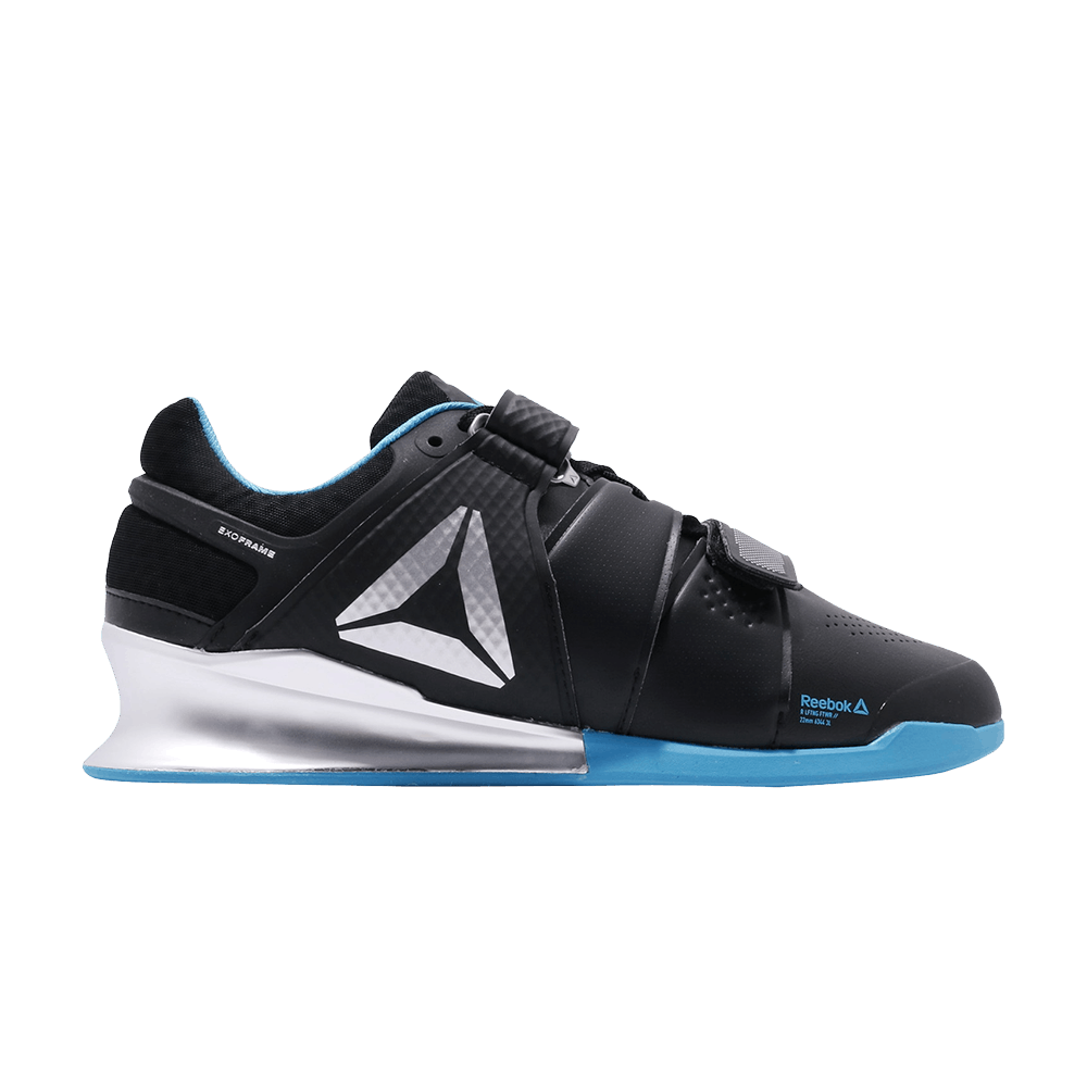 reebok legacy lifter black silver