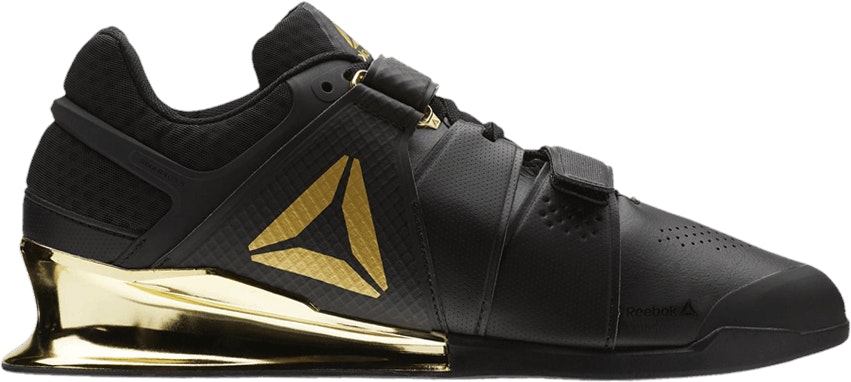 Reebok legacy 2025 lifter black gold