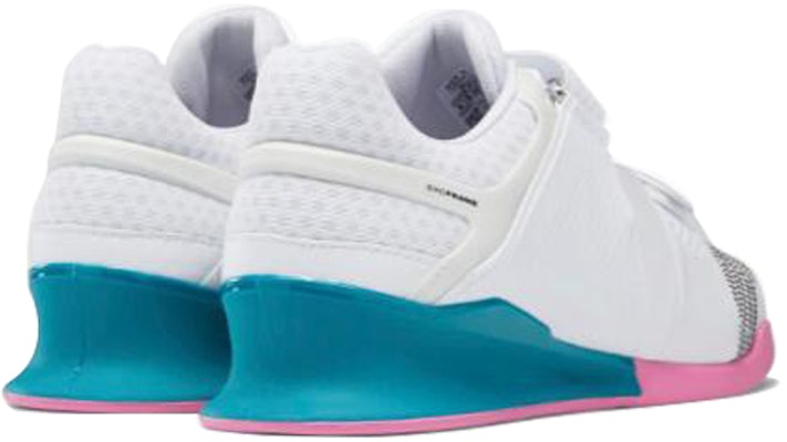 Reebok Legacy Lifter FlexWeave 'White Seaport Teal Pink' FV6445 Shop Reebok Legacy Lifter FlexWeave 'White Seaport Teal Pink' FV6445