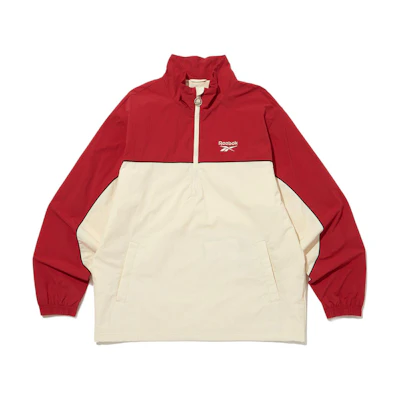 Reebok Legend Warm Up Half-Zip Pullover Sweatshirt Red Unisex REJU4EA13IV