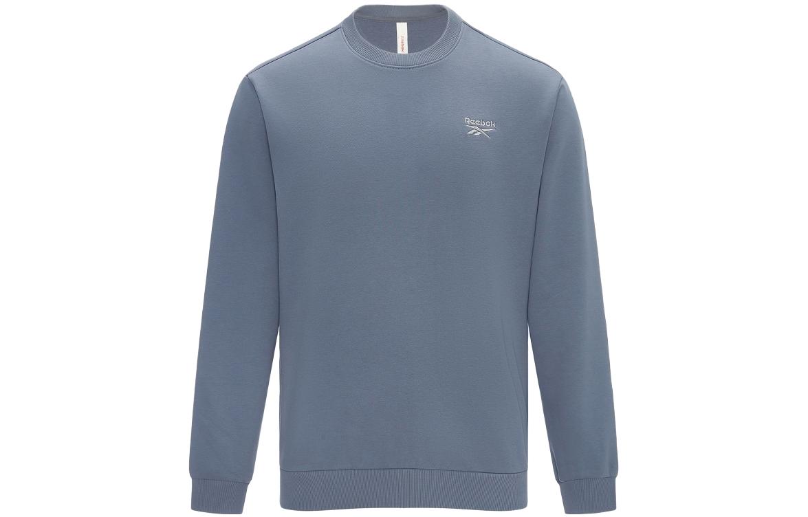 Reebok Letter Crewneck Pullover Sweatshirt Unisex Blue Gray 23RMF303UGB7