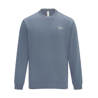 Reebok Letter Crewneck Pullover Sweatshirt Unisex Blue Gray 23RMF303UGB7