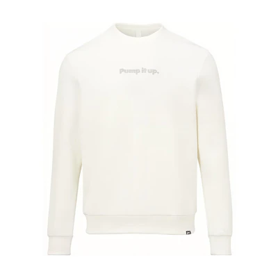 Reebok Letter Print Crewneck Pullover Sweatshirt Unisex Off-White 223RMS307UGW1