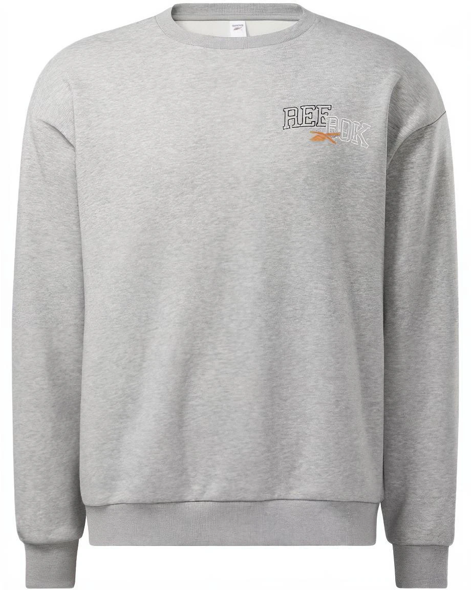 reebok-letter-print-crewneck-sweatshirt-unisex-long-sleeve-casual-gray-hf-2759