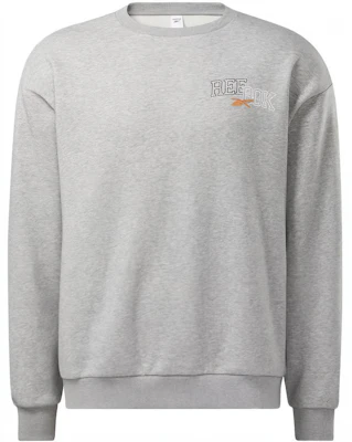 Reebok Letter Print Crewneck Sweatshirt Unisex Long-Sleeve Casual - Gray HF2759- Buy Reebok Letter Print Crewneck Sweatshirt Unisex Long-Sleeve Casual - Gray HF2759-
