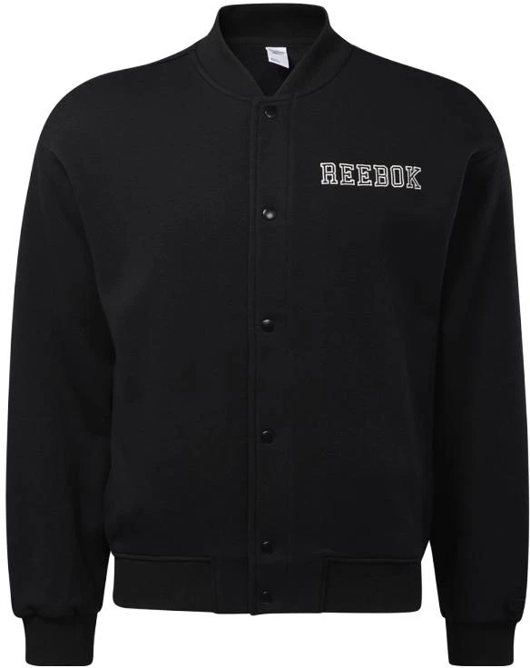 reebok-letter-print-fleece-lined-high-collar-jacket-black-unisex-casual-outerwear-hc-0037