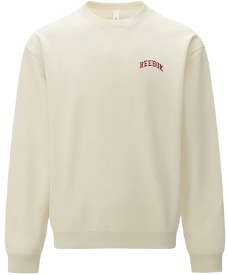 Reebok Letter Print Knit Pullover Sweatshirt Unisex Beige 24SRC303UGM0 Buy Reebok Letter Print Knit Pullover Sweatshirt Unisex Beige 24SRC303UGM0