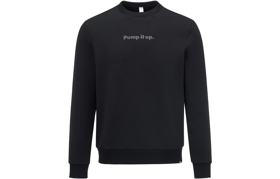 Reebok Letter Print Pullover Sweatshirt Unisex Black 23RMS307U001