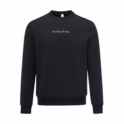 Reebok Letter Print Pullover Sweatshirt Unisex Black 23RMS307U001