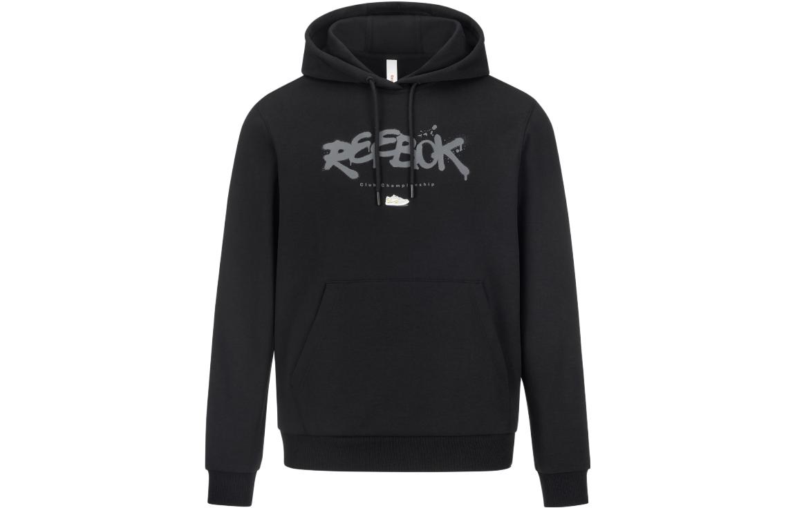 Reebok Lifestyle Hoodie Black Unisex with Letter Print Design 23RMS303U001