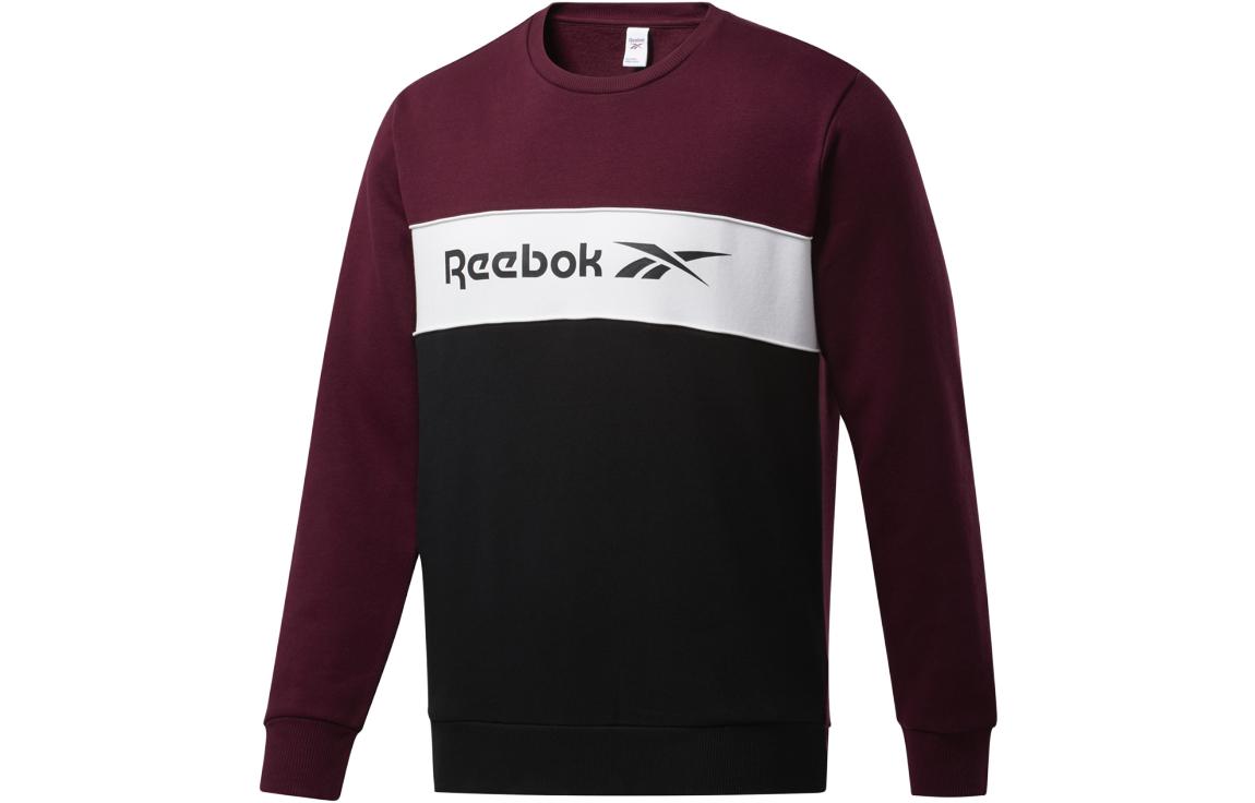 Reebok Linear Crew Colorblock Pullover Casual Sweatshirt FT7337