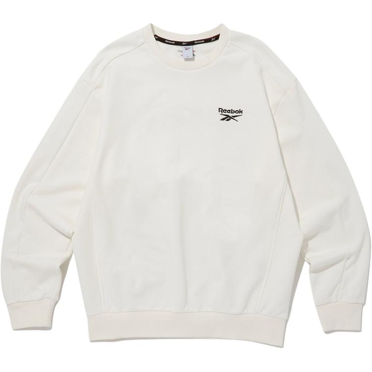 Reebok Logo Crewneck Sweatshirt Unisex Gray White RETS4EM25OW