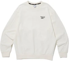 Reebok Logo Crewneck Sweatshirt Unisex Gray White RETS4EM25OW Reebok Logo Crewneck Sweatshirt Unisex Gray White RETS4EM25OW