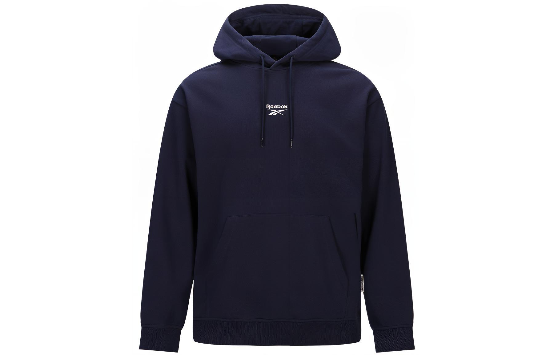 Reebok Logo Fashion Hoodie Unisex Pullover - Navy Blue 24FRM321UGN2