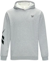 Reebok Logo Hoodie Unisex Gray - Casual Knit Pullover Sweater 23REF301UGG4 Reebok Logo Hoodie Unisex Gray - Casual Knit Pullover Sweater 23REF301UGG4