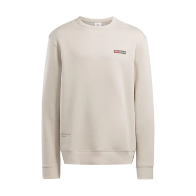 Reebok Logo Loose Fit Crewneck Long Sleeve Sweatshirt Neutral Color 100076458