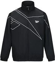 Reebok Logo Outdoor Casual Sports Retro Zip Jacket Black Unisex 24FRM103UGH0 Reebok Logo Outdoor Casual Sports Retro Zip Jacket Black Unisex 24FRM103UGH0