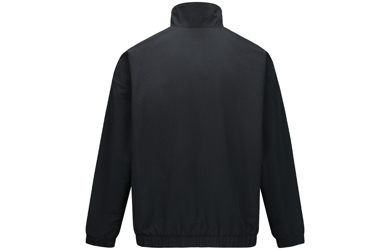 Lookbook 리복 로고 아웃도어 캐주얼 레트로 집업 재킷 블랙 유니섹스 24FRM103UGH0