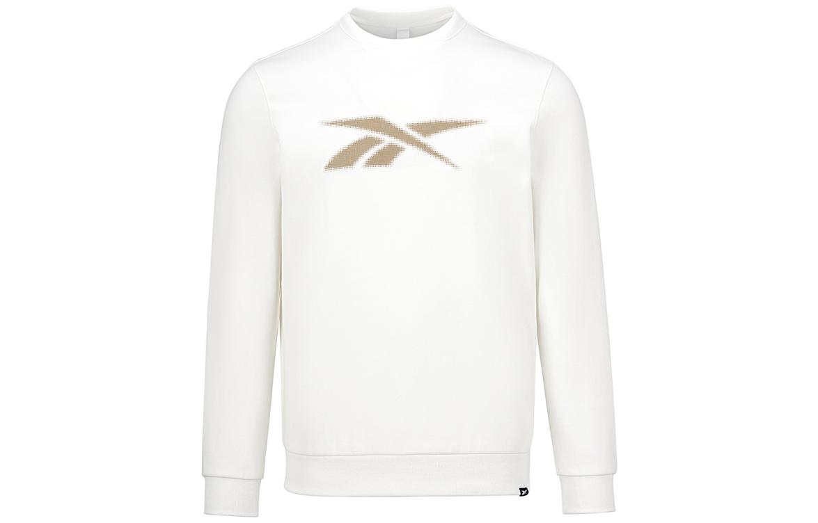 Reebok Logo Print Knit Crewneck Sweatshirt Unisex White 223RMS305UGW1