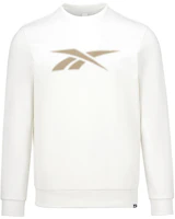 Reebok Logo Print Knit Crewneck Sweatshirt Unisex White 223RMS305UGW1 Reebok Logo Print Knit Crewneck Sweatshirt Unisex White 223RMS305UGW1