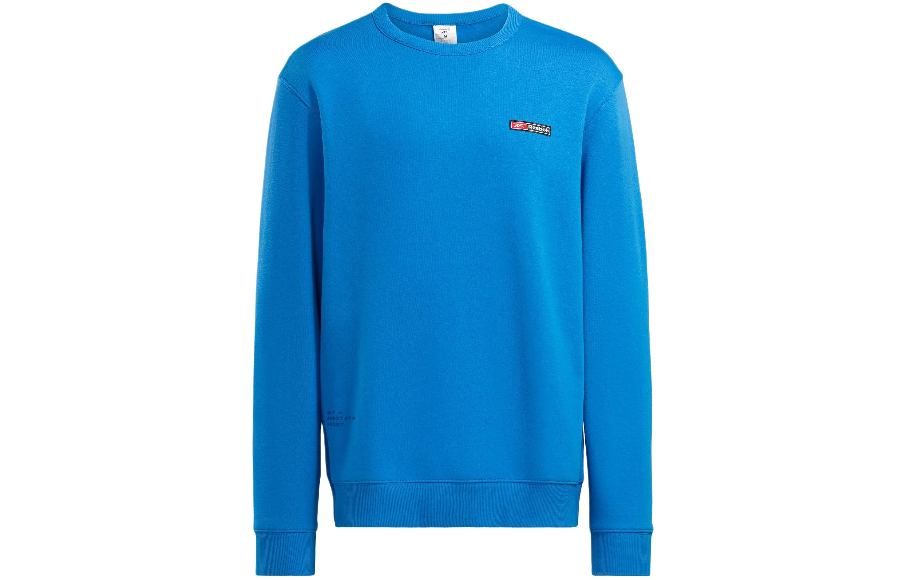 Reebok Logo Printed Loose Fit Crewneck Sweatshirt Men’s Blue 100076457
