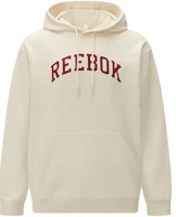 Reebok Logo Printed Unisex Pullover Hoodie Beige 24SRC307UGM0 Reebok Logo Printed Unisex Pullover Hoodie Beige 24SRC307UGM0
