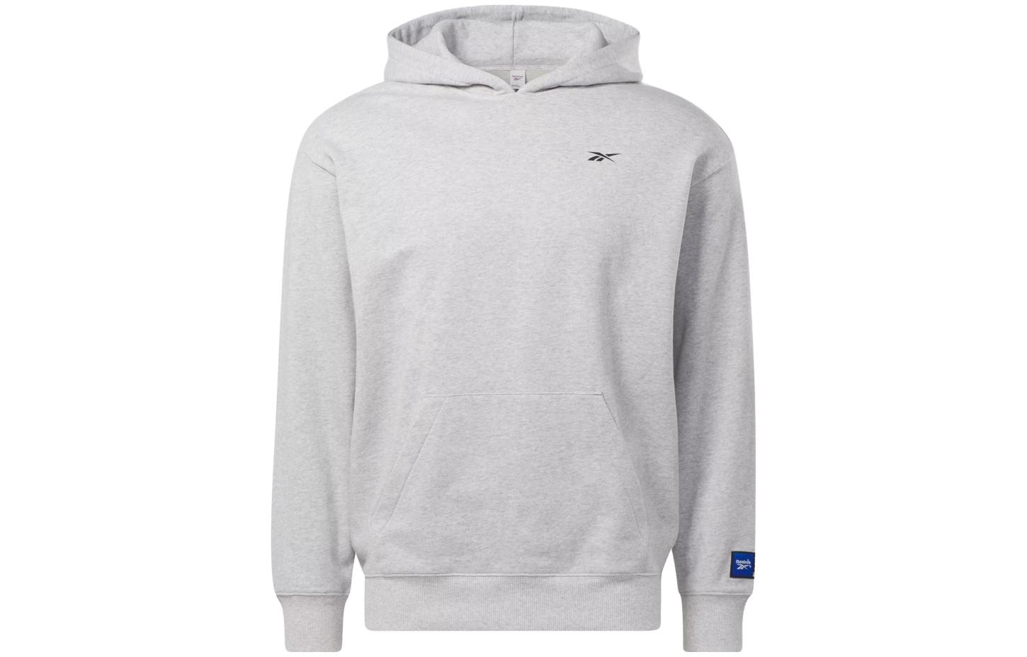 Reebok Loose Fit Hoodie Gray Long Sleeve Sweater 100070627