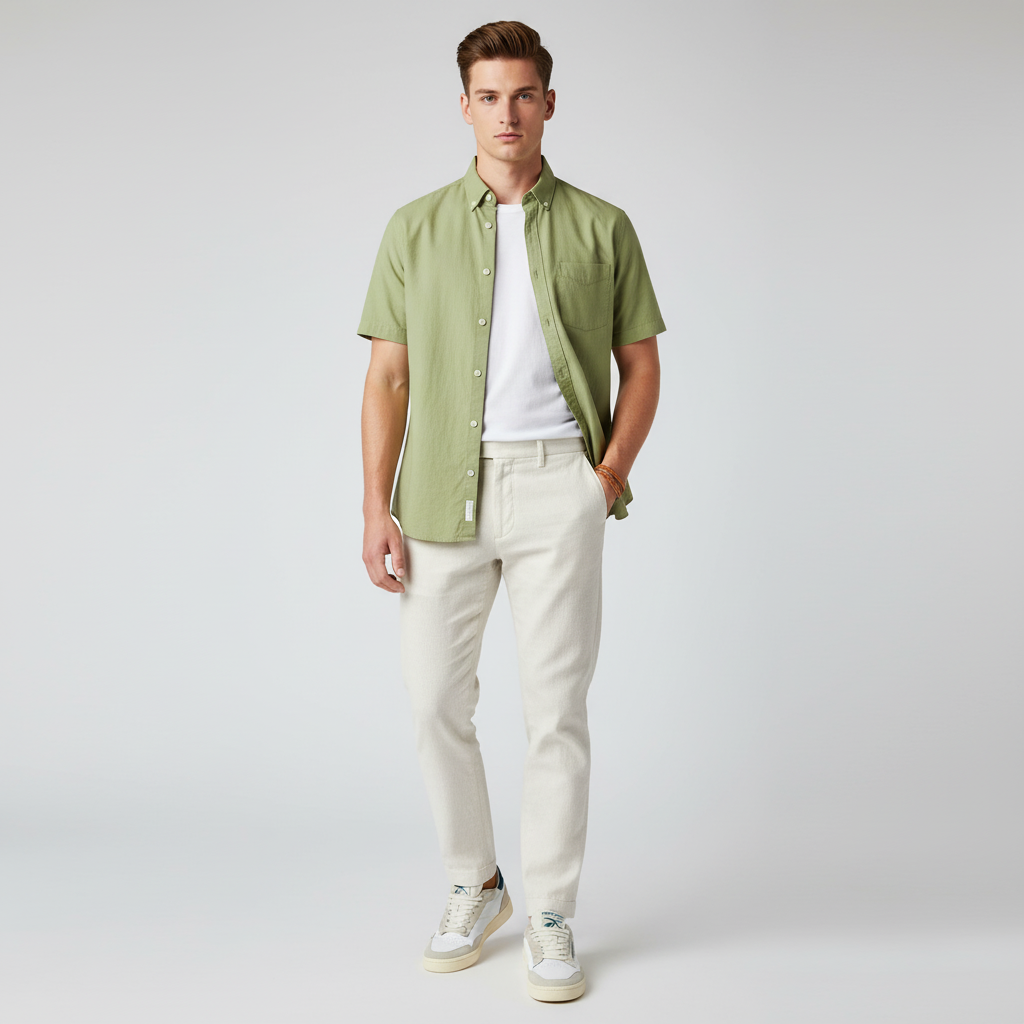 Lookbook Reebok Lt Court 'Chalk Alabaster' kasut lelaki wanita. GV6933