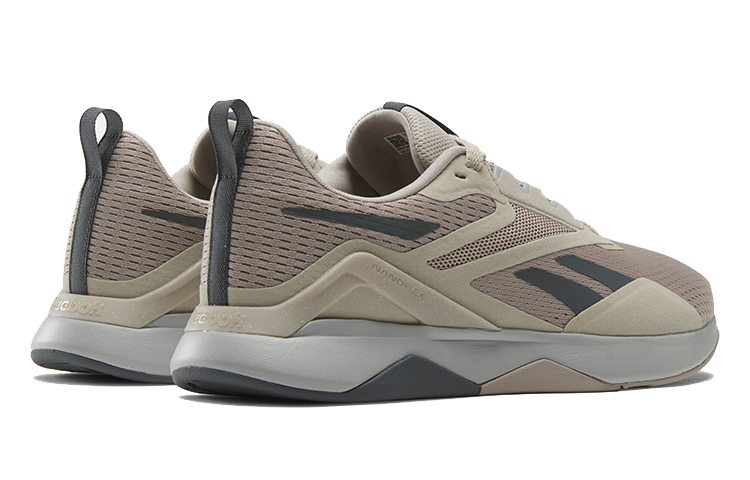 Shop Reebok Nanoflex TR 2 百搭潮流 輕鬆舒適 減震耐磨 低幫 生活休閒鞋 男款 米灰色