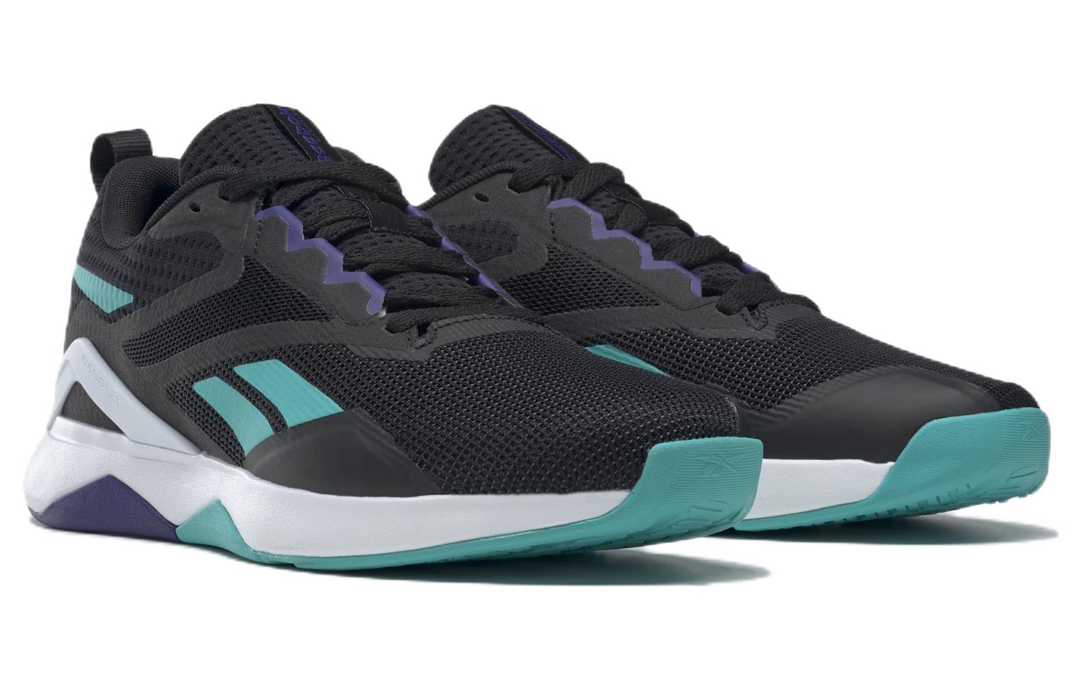 Lookbook Reebok Nanoflex TR 2.0 ''Zwart Classic Teal Paars'' GY6212