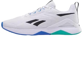 Reebok NANOFLEX TR 2 Training Shoes White/Black/Blue - Versatile and Comfortable 100205403 Reebok NANOFLEX TR 2 Training Shoes White/Black/Blue - Versatile and Comfortable 100205403