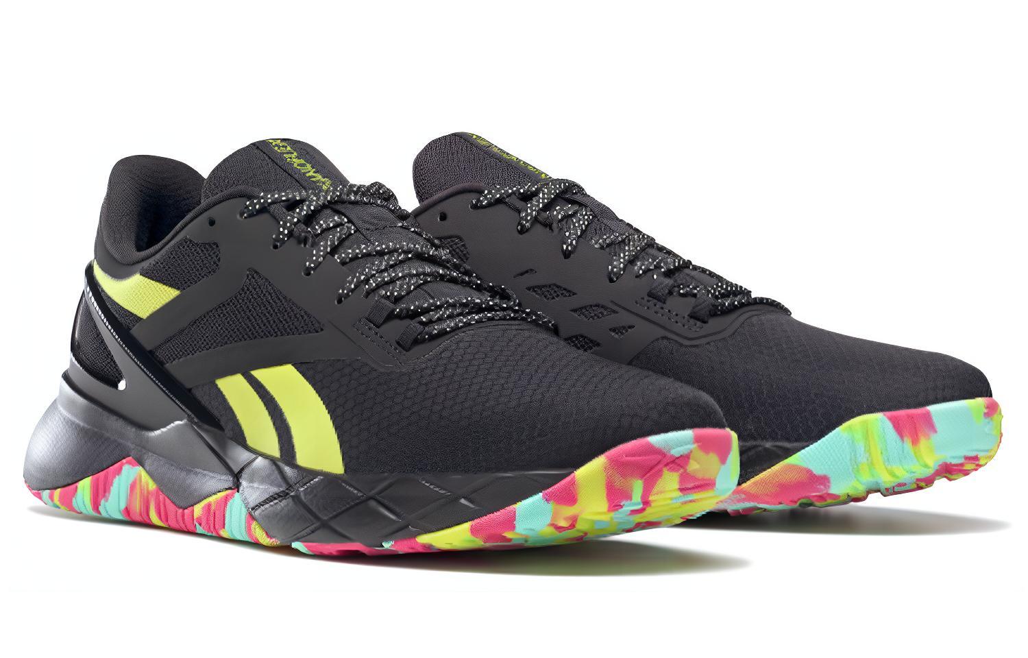 Shop Reebok Nanoflex TR 'Hitam Lime Camo' GX7549