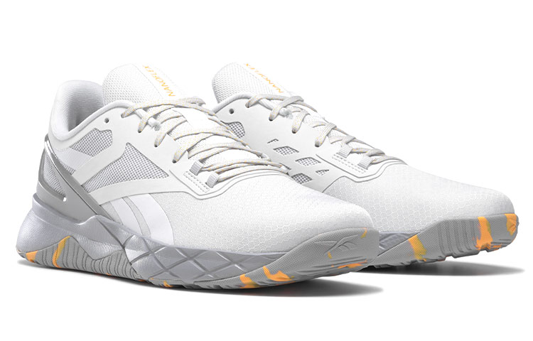 Lookbook 銳步 (Reebok) Nanoflex TR 低幫 跑步鞋 男款 灰白黃