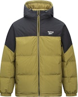 Reebok Olive Green Colorblock Unisex Puffer Jacket Casual and Comfortable. 24FRM205UGL8 Reebok Olive Green Colorblock Unisex Puffer Jacket Casual and Comfortable. 24FRM205UGL8