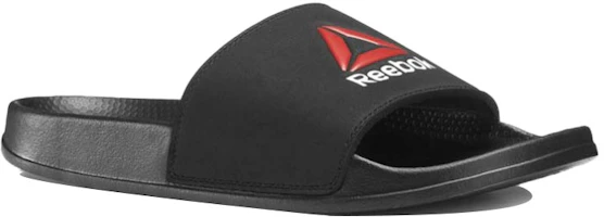 Shop Reebok原創潮流時尚拖鞋 黑
