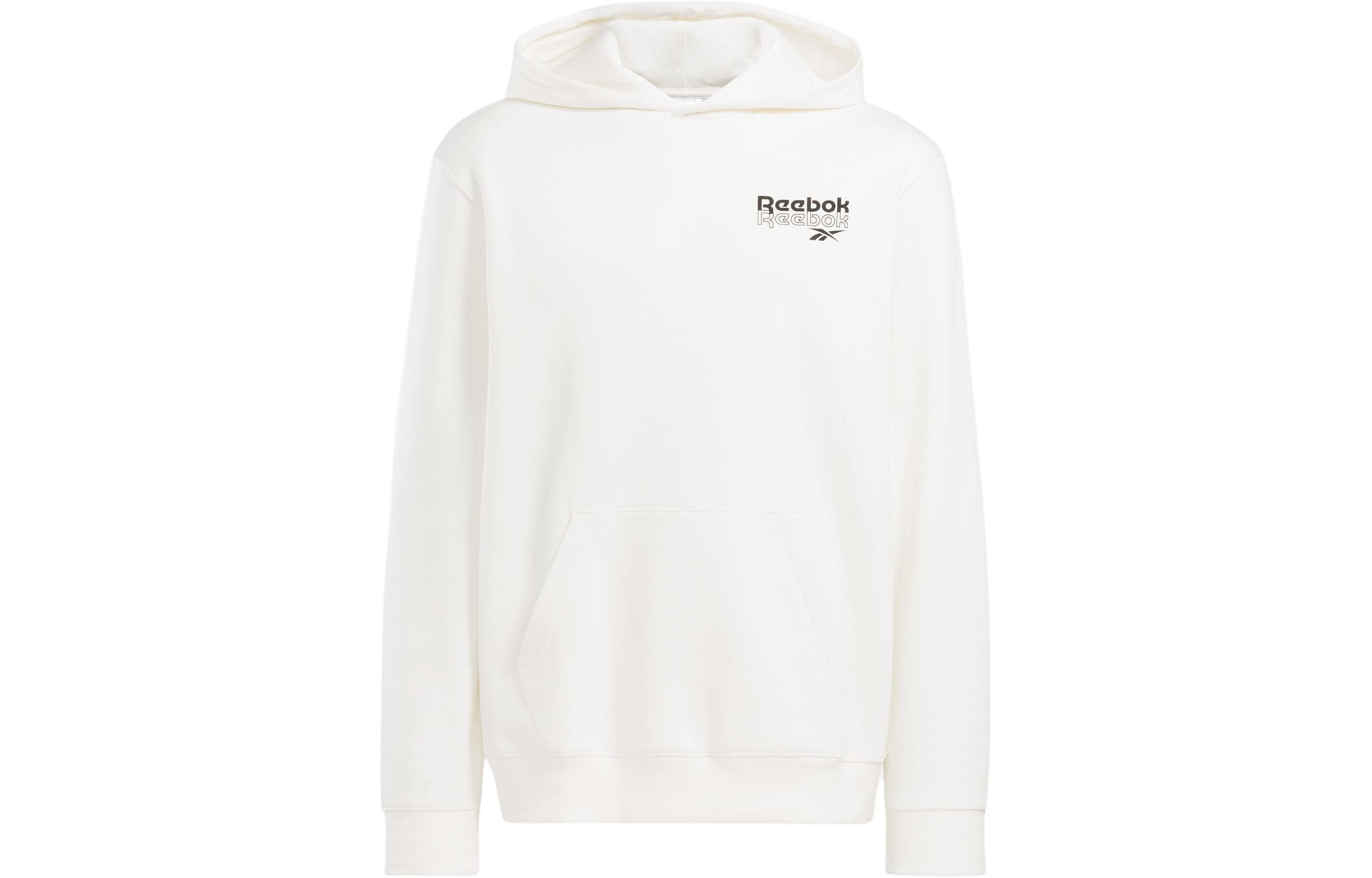 Reebok Oversized Fit Hoodie with Letter Logo Print in Off-White 100075311