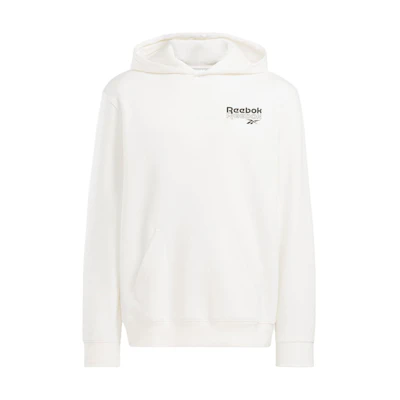 Reebok Oversized Fit Hoodie with Letter Logo Print in Off-White 100075311