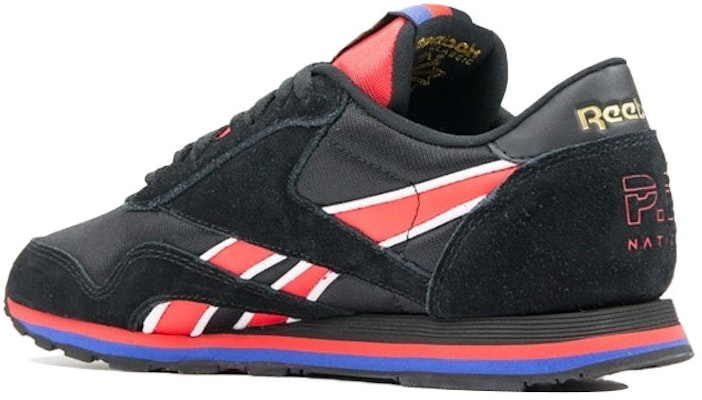 Reebok P.E Nation x Classic Nylon 'Hitam Merah' Sneakers CN3905 Shop Reebok P.E Nation x Classic Nylon 'Hitam Merah' Sneakers CN3905