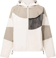 Reebok Patchwork Zip-Up Hoodie Jacket in Light Beige RMEA001C99FAB0010500 Reebok Patchwork Zip-Up Hoodie Jacket in Light Beige RMEA001C99FAB0010500