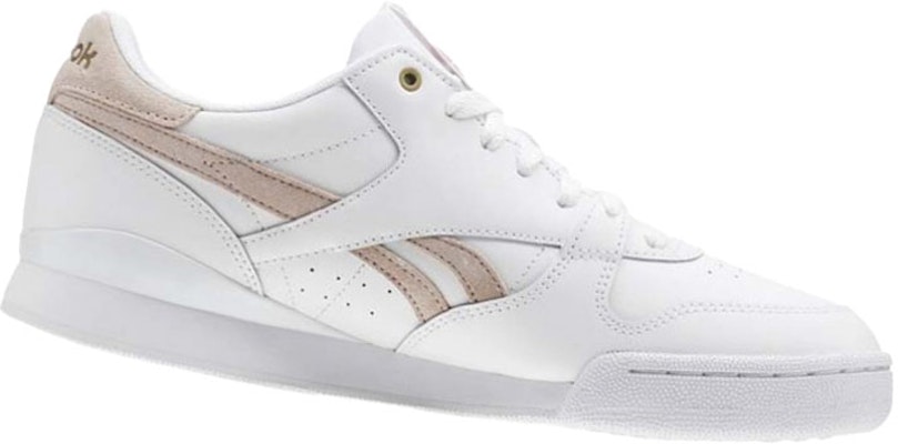 Reebok Phase 1 Pro 防滑耐磨休閒板鞋 白粉 Shop Reebok Phase 1 Pro 防滑耐磨休閒板鞋 白粉